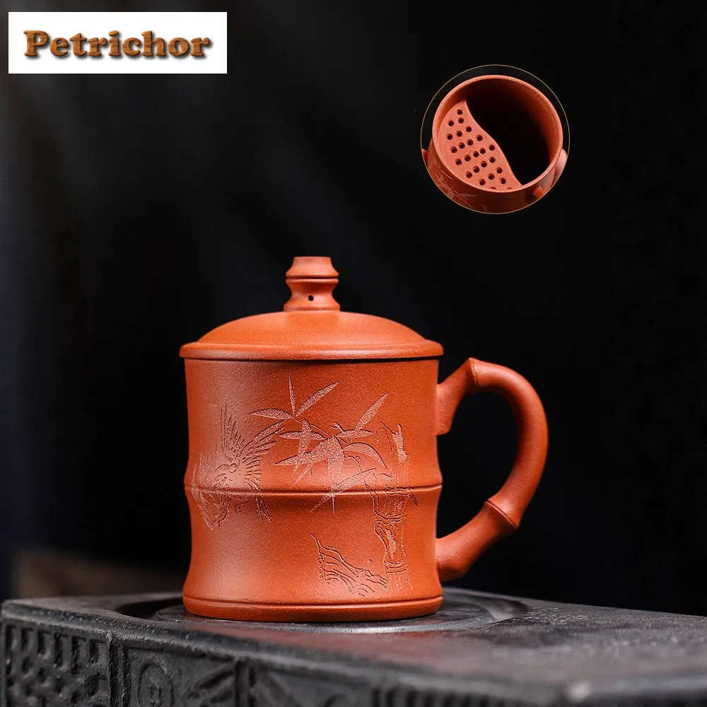 

330ml Yixing Zisha Crescent For Filter Coffee Mug Beer Cup Afternoon Tea Mug Office Water Cup Teaware Decoration Tea Ceremony