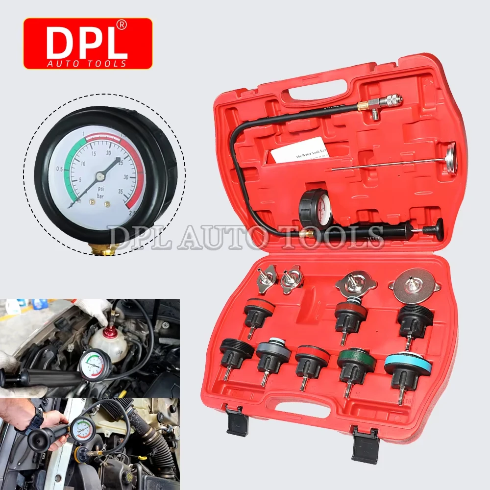Water Tank Leak Detection Detector Tool Radiator Pressure Tester Vacuum Type Cooling System Test Car water tank pressure gauge