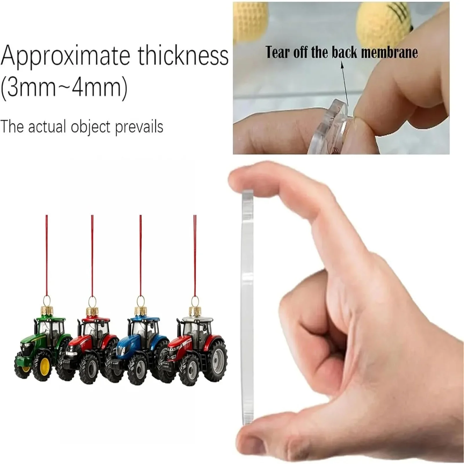 Minuterie de boxe 2025 Calendrier de l'Avent du tracteur 24 jours Calendrier de compte à rebours de Noël Drôle 24 pièces Lunettes d'heure 2D avec sable 1 minutes