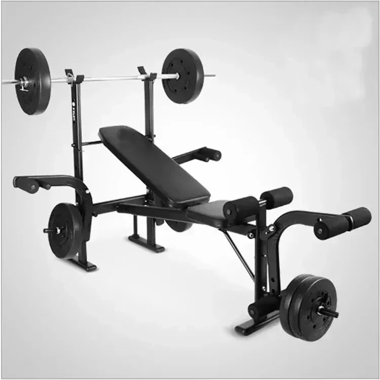 Factory Gym Weightlifting Equipment Multi-Function Weightlifting Bench Squat Weight Press Bench Set