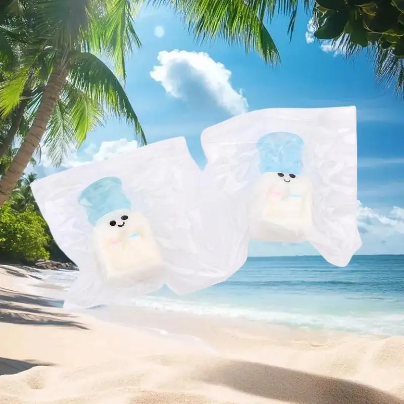 Divertido juguete para apretar agua, alivio del estrés de rebote lento, ideal para regalo de Navidad y Halloween para niños y adultos