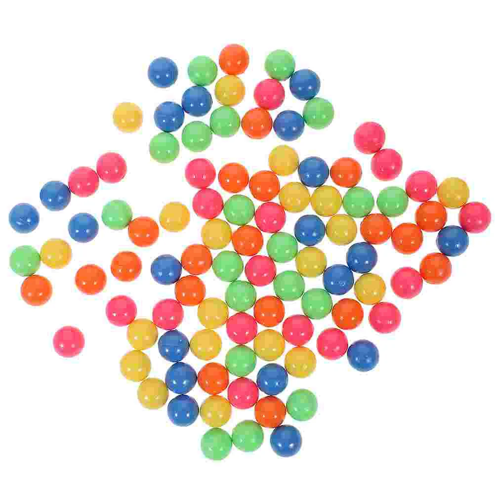 

100 Pcs Colored Balls 12mm Diameter Kids Learning Montessori Math Teaching Supplies Probability Counting Toys Solid Mini Balls