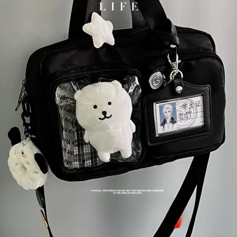 

Новинка 2025 года, большая сумка через плечо Capaci, женская сумка, прозрачная сумка в стиле аниме со съемным ремешком