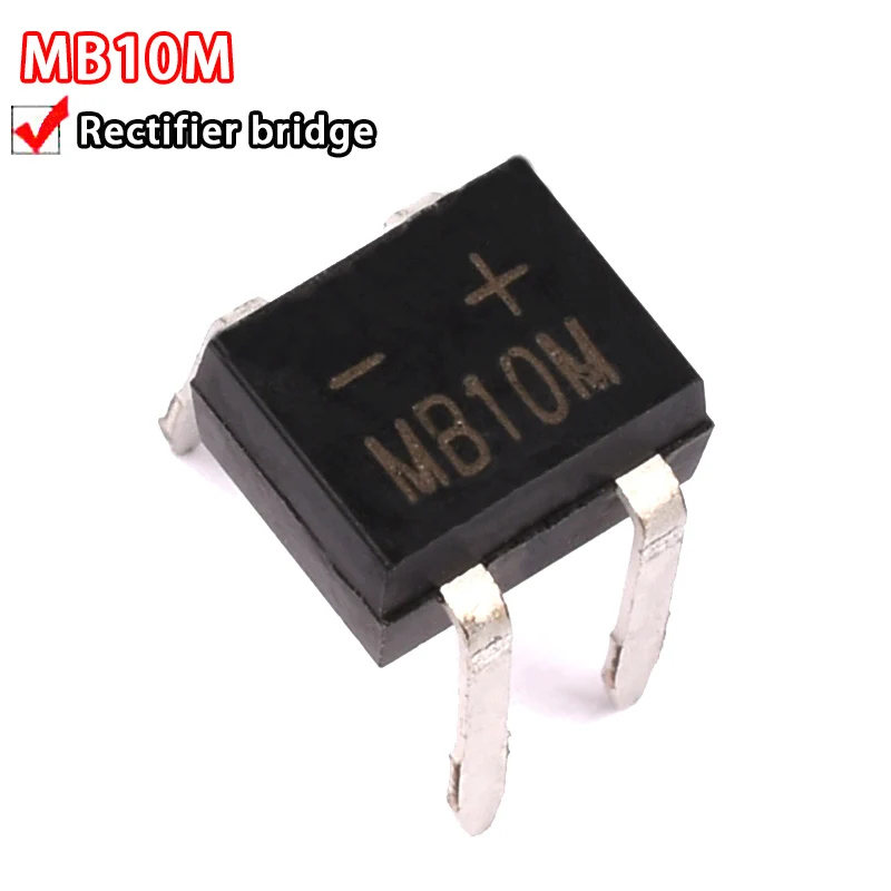 20PCS MB10M 0.5A1000V in-line DIP4 bridge rectifier bridge/rectifier bridge stack