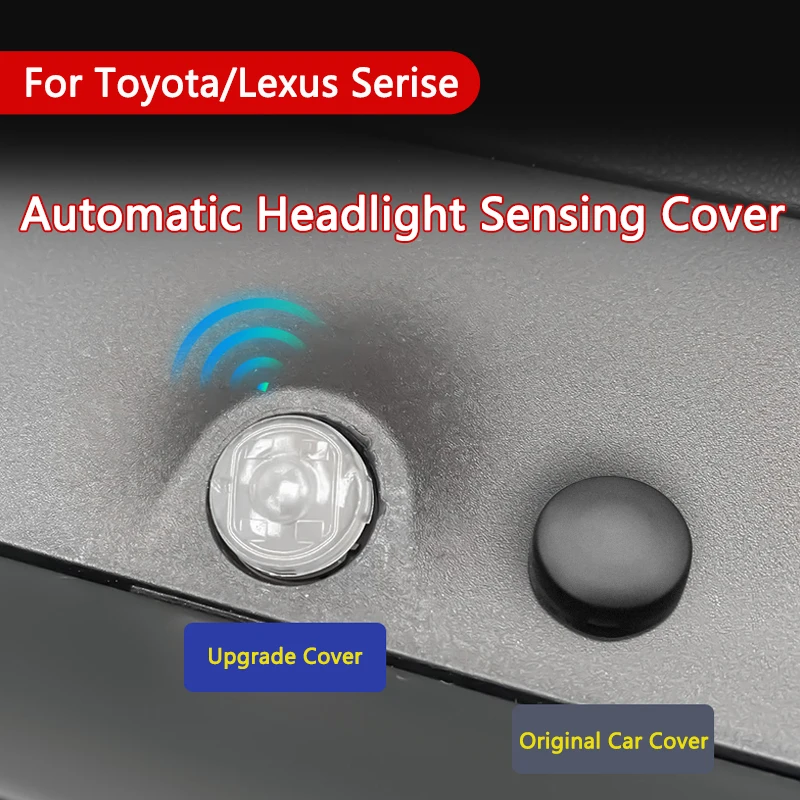 ABS Automatic Headlight Sensor Cover Car Head Light Sensor Cap Headlamp Sensor Trims For Toyota Leuxs Series Sienna RAV4 Camry