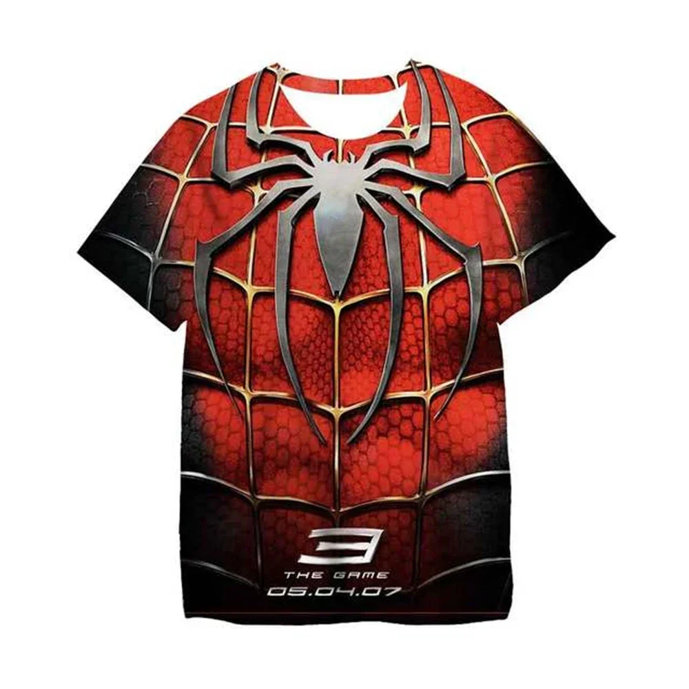 

Baby Clothes Girls Boys T-shirts Superhero Spiderman T Shirts 4 5 6 7 8-14 Years Old Kids Clothes Top Tees The Avengers Clothes