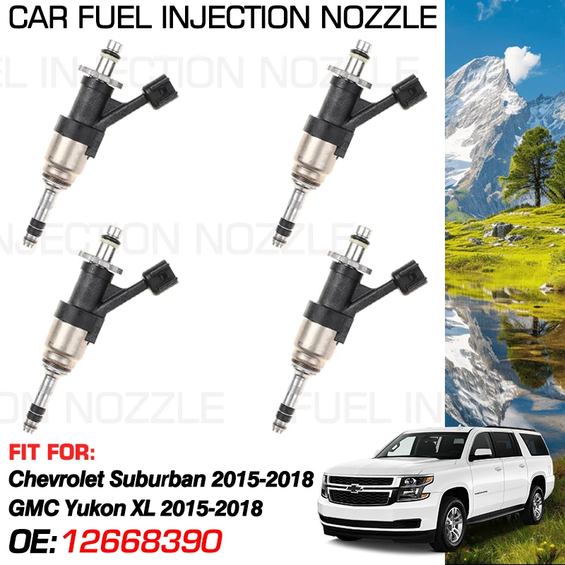 

Auto for Chevrolet Suburban GMC Yukon XL 2015-2018 Accessories 1x Car Fuel Injectors Nozzle Injection 12668390 12698484 12698484