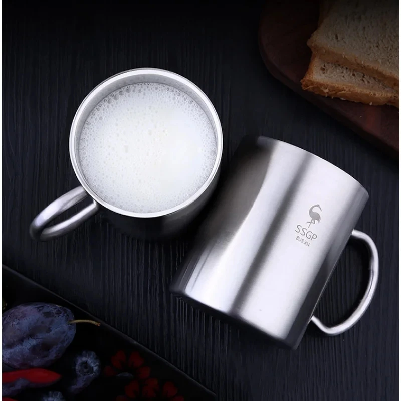 

Tea Cup Double Wall Insulated Water Cup Home Outdoor Camping Hiking Picnic Tea Cup Coffee Mug Cocktail Accessories