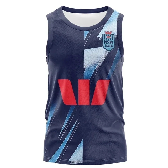 Jersey de Rugby de NSW Blues para niño y mujer, Jersey de entrenamiento del Estado de origen, personalizado, Talla: S-5XL, estampado de número de nombre personalizado, 2023