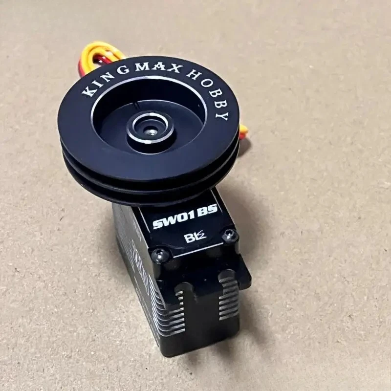 28kg Waterproof Metal Shell Sail Winch Servo Brushless Steel Gear Multi-Turn RC Sailboat Steering Actuator