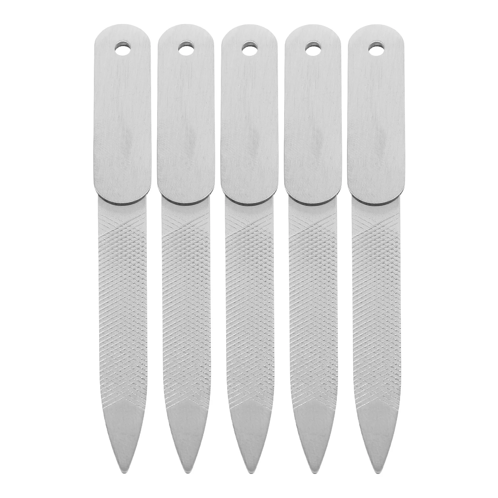 

5Pcs Reusable Nail Files Stainless Steel Double Sided Manicure Tools for Fingernail Toenail Grinding Portable Design
