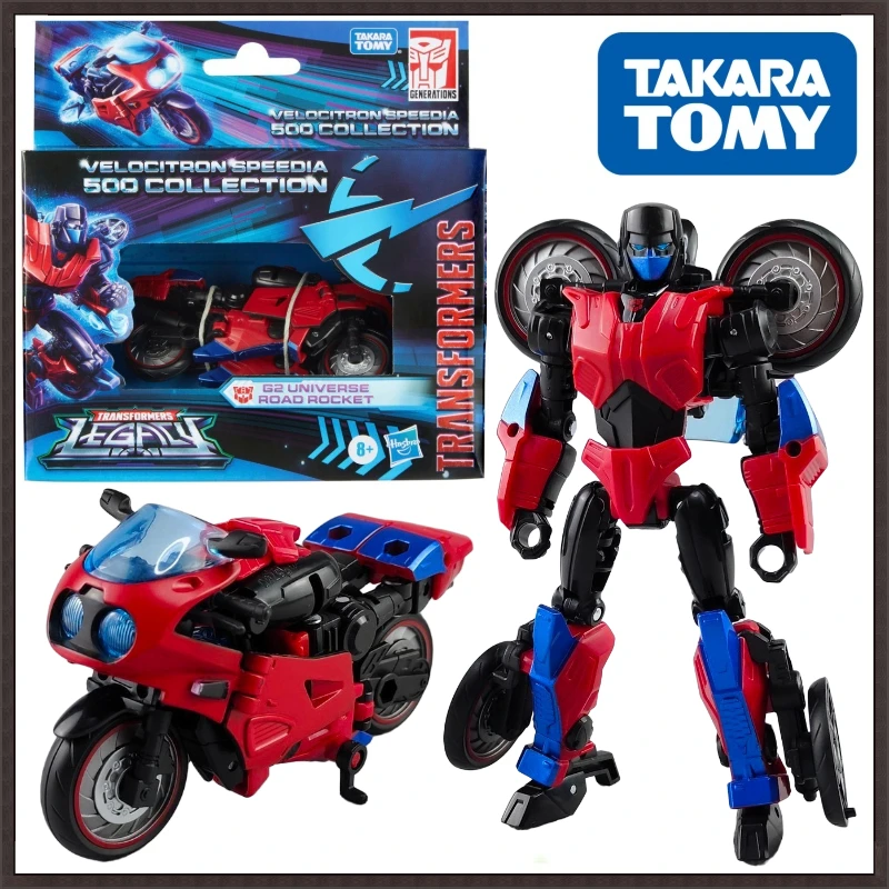 In Stock Takara Tomy Transformers G Series Legend Speed Race 500 D Class G2 Roadrocket Figure Model Anime Action Robot Gift