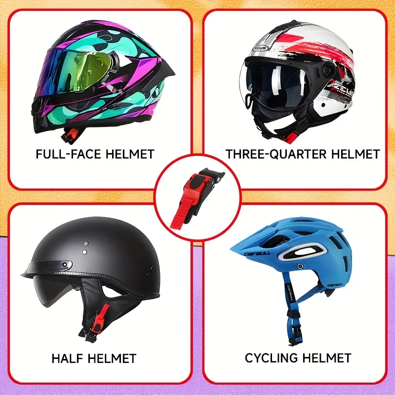 2pcs Electric Motorcycle Helmet Accessories Chin Buckle Insert Plastic Buckle Metal Buckle on universal Safety Helmet