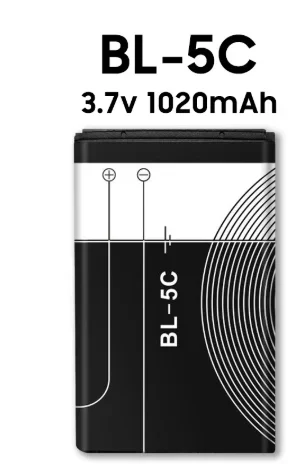 BL-5C Phone Battery акамулятор For Broadcast radio / Nokia 1100 1110 1200 1208 1280 1600 2600 2700 3100 3110 5130 6230 6230i N70