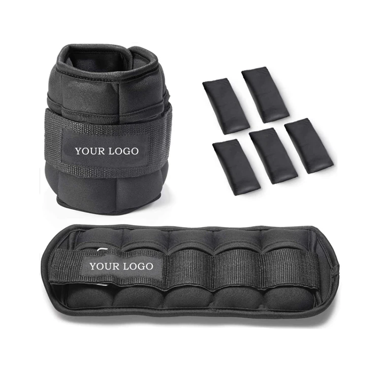 

Fitness Weight Black Custom logo Adjustable Arm Legs Sandbag Exercise Training Ankle Weights