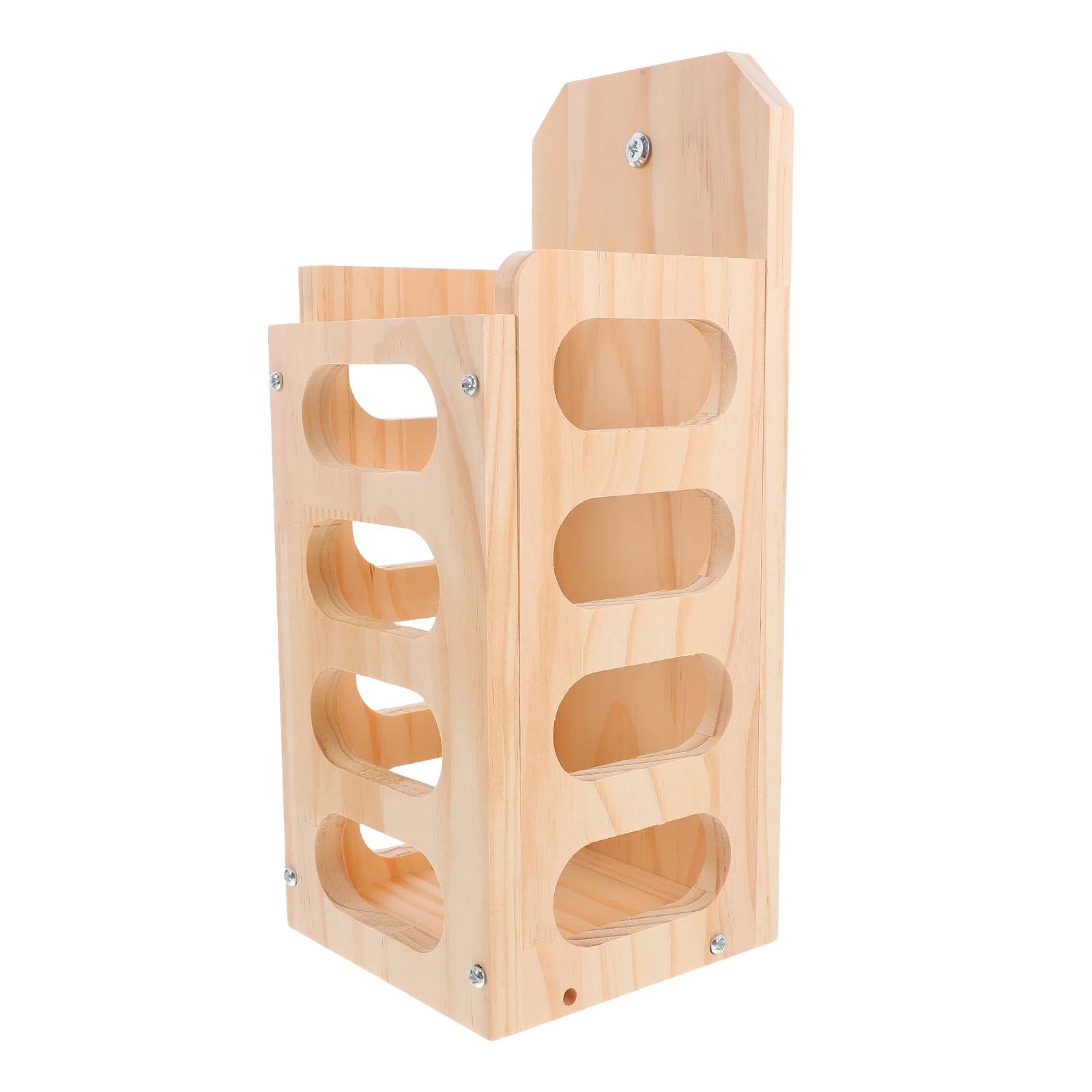 

Rabbit Grass Frame Hay Feeder Cage Large Size Khaki Wooden Holder Open Design Waste Reduction Easy Installation Pet