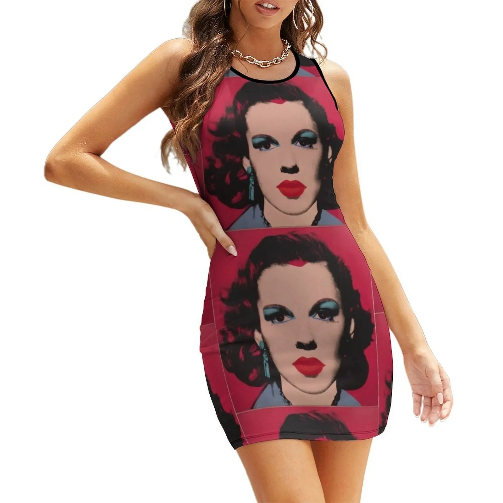 

Garland Pop Art Sleeveless Sundress sexy dress wedding guest dress 2025 luxury woman evening dress