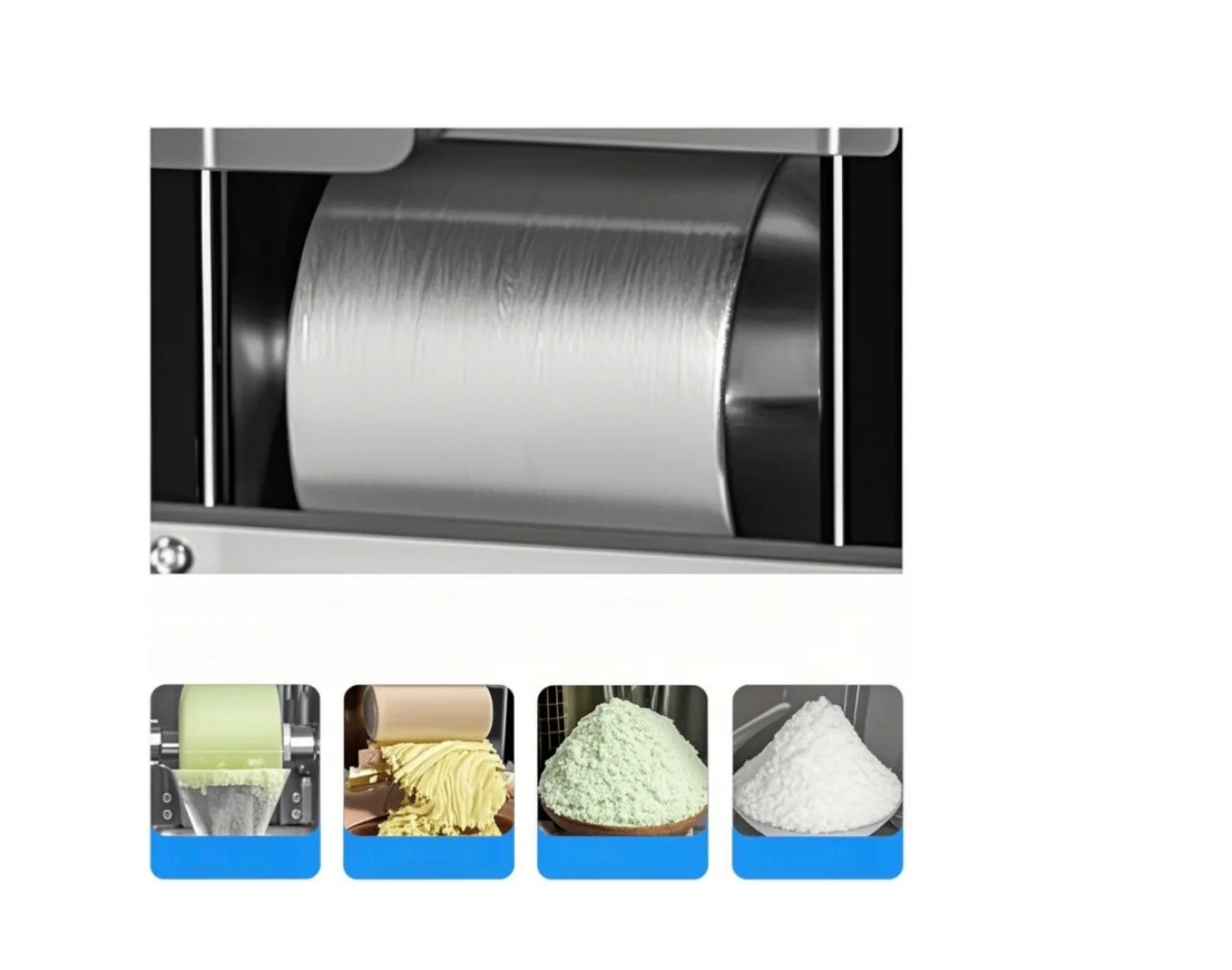 شاشة تعمل باللمس التجارية 120L صانع الثلج للحليب والآيس كريم صانع الثلج ندفة الثلج