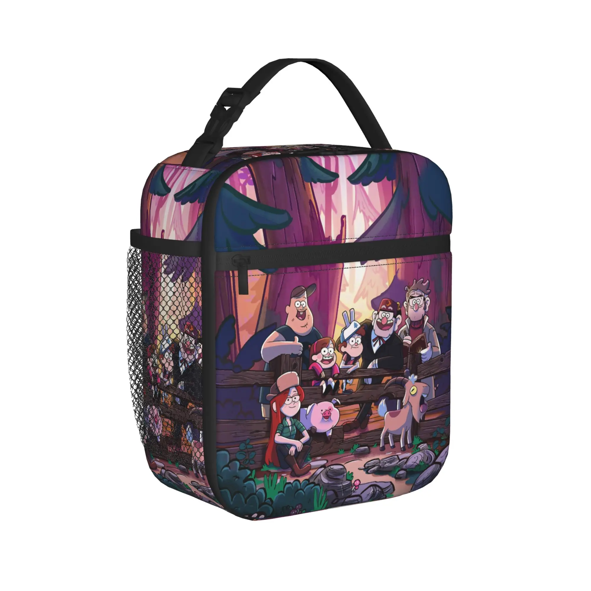 G-Gravity Falls Merch Insulated Lunch Tote Bag For Office  Storage Food Boxes Reusable Thermal Cooler Bento Box