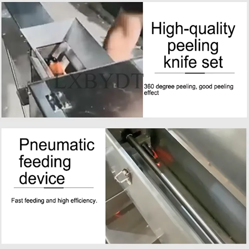 Industrial Stainless Steel Fully Automatic Carrot Peeler Multifunctional White Carrot Peeler