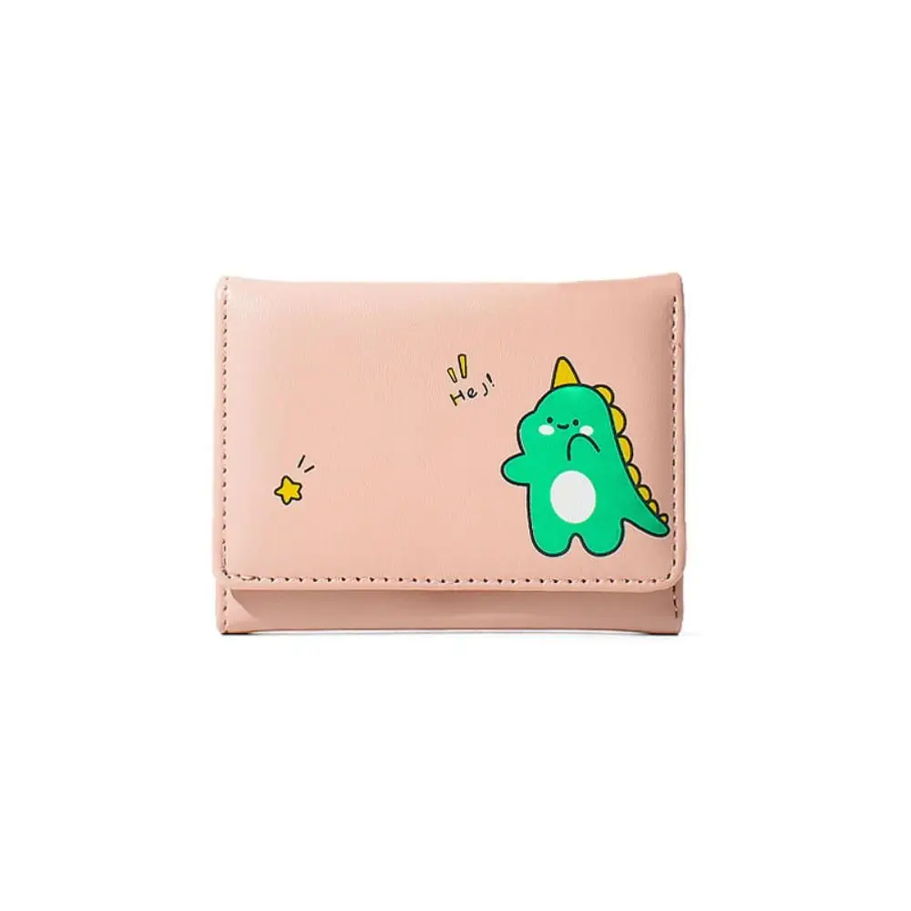 Women Short Cute Small Wallets Student Triple Fold Card Holder Girl ID Bag Card Holder Coin Purse Ladies Wallets Cartoon Bags