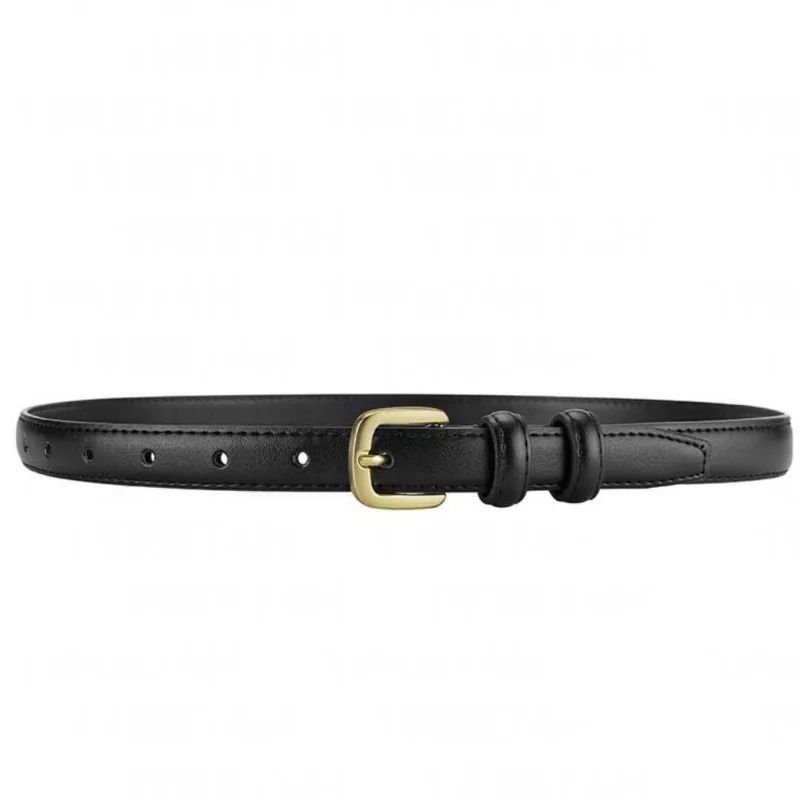 Casual Fashion Women Belt with Simple and High-end Feel, Needle Buckle Double Loop Belt Suitable for Daily Wear