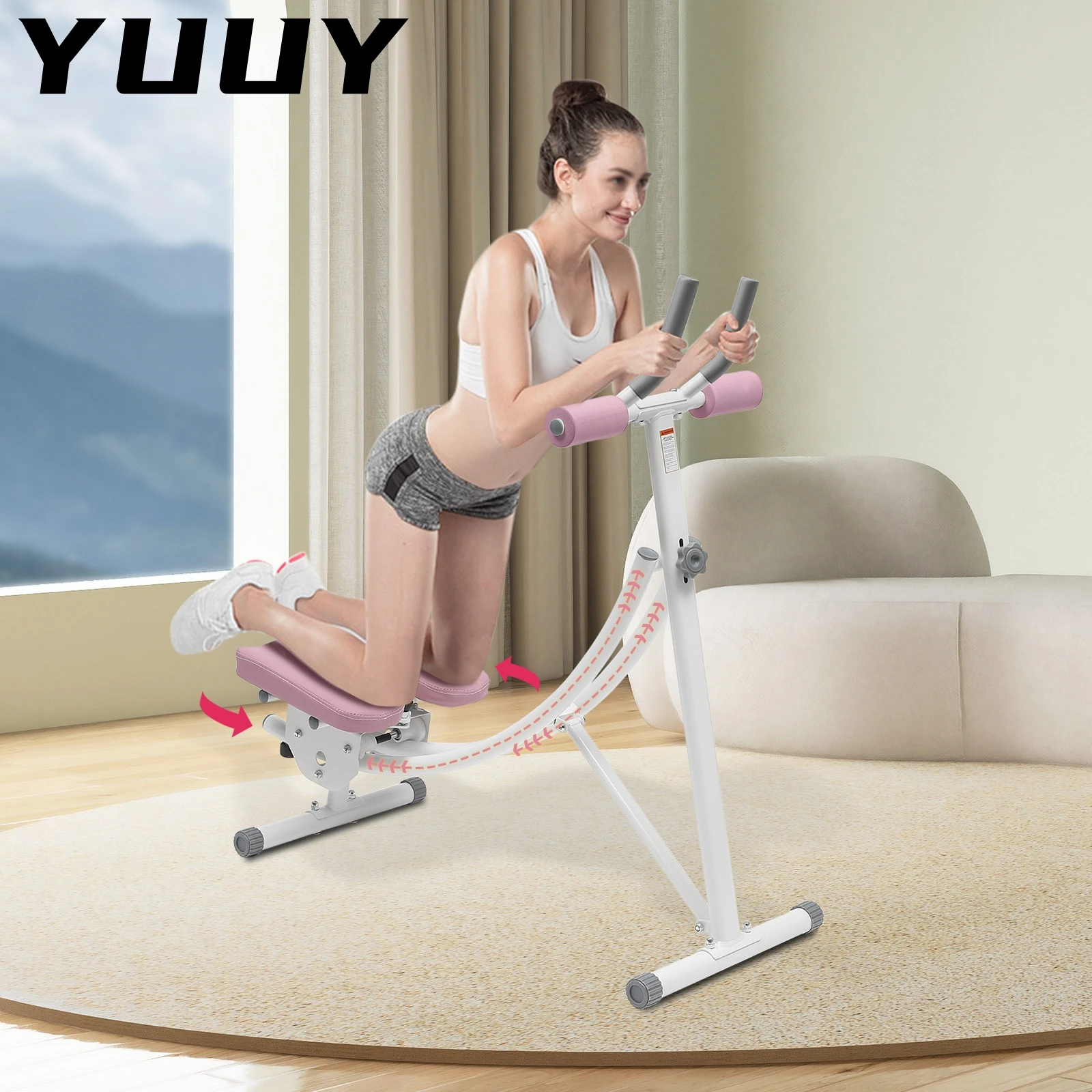 

Abdominal Platform Foldable Trainer, Thin Waist Machine, Belly, Indoor Fitness Equipment, Ab Machine Shaping, Crunch Machine