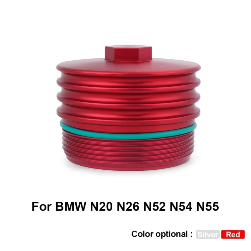 

Oil Filter Cover Aluminum Alloy Filter Housing For N20 N26 N52 N54 N55 Engine Special Car Modification Part