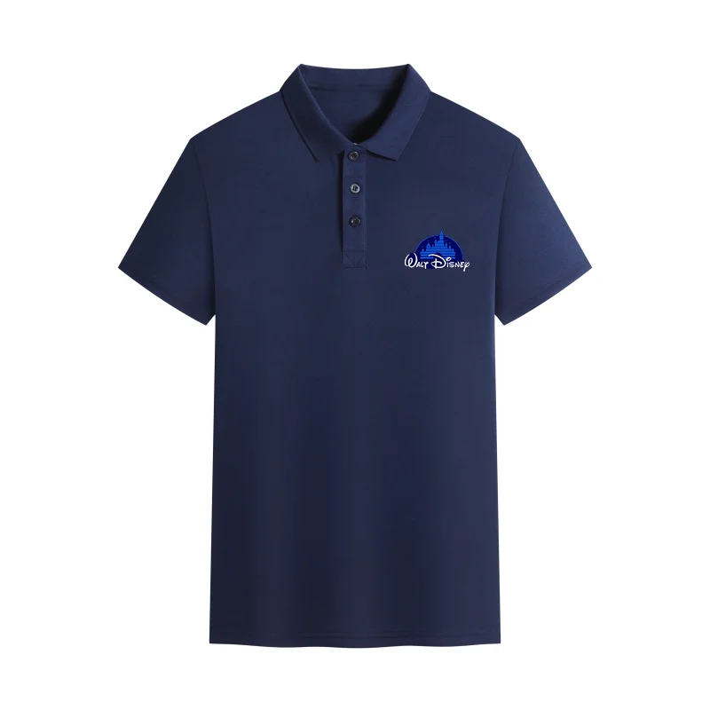 

Summer Fashion Text Series Printed Fashion Men's and Women's Polo Shirt Outdoor Leisure Sports Breathable Polo Plus Size