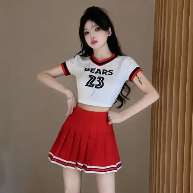Cheerleading Costume Women's Team Football Baby Cheerleading Singing Performance Costume Dance Bodybuilding Suit