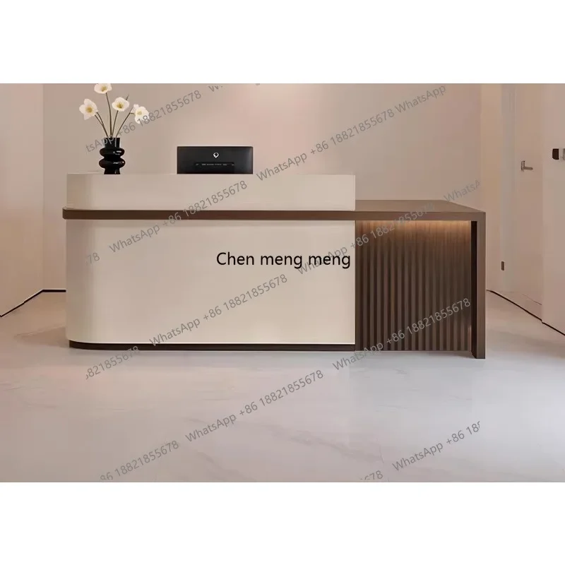 

X Beauty salon front desk clothing cashier, tea house bar counter, high-end company reception counter