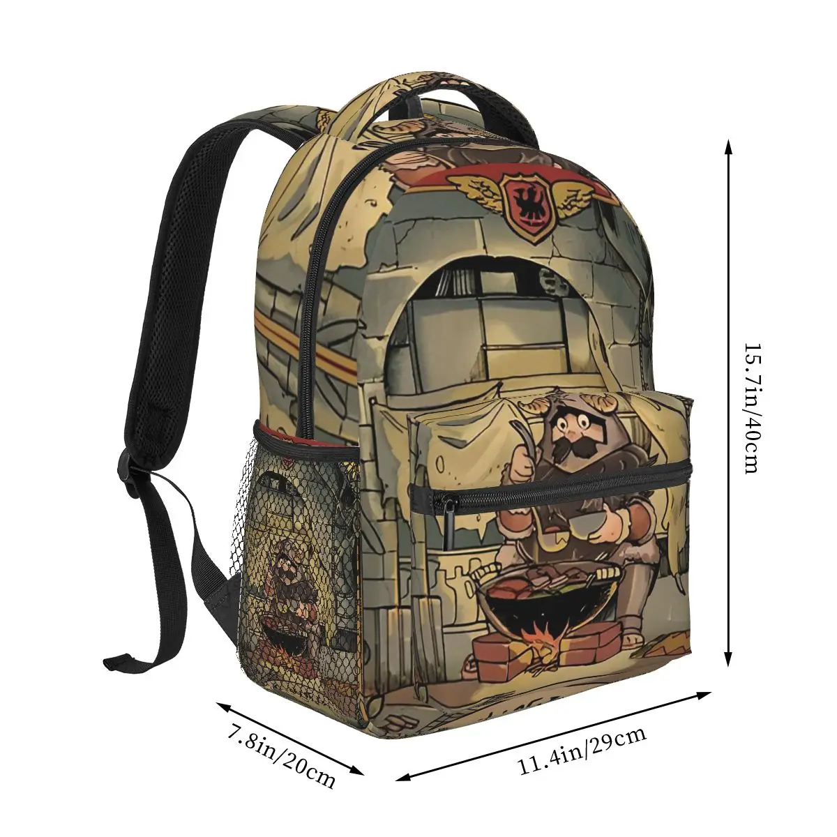 Dungeon Meshi Delicious In Dungeon Senshi Cooking Backpacks Boys Girls Bookbag Children School Bags Laptop Rucksack Shoulder Bag