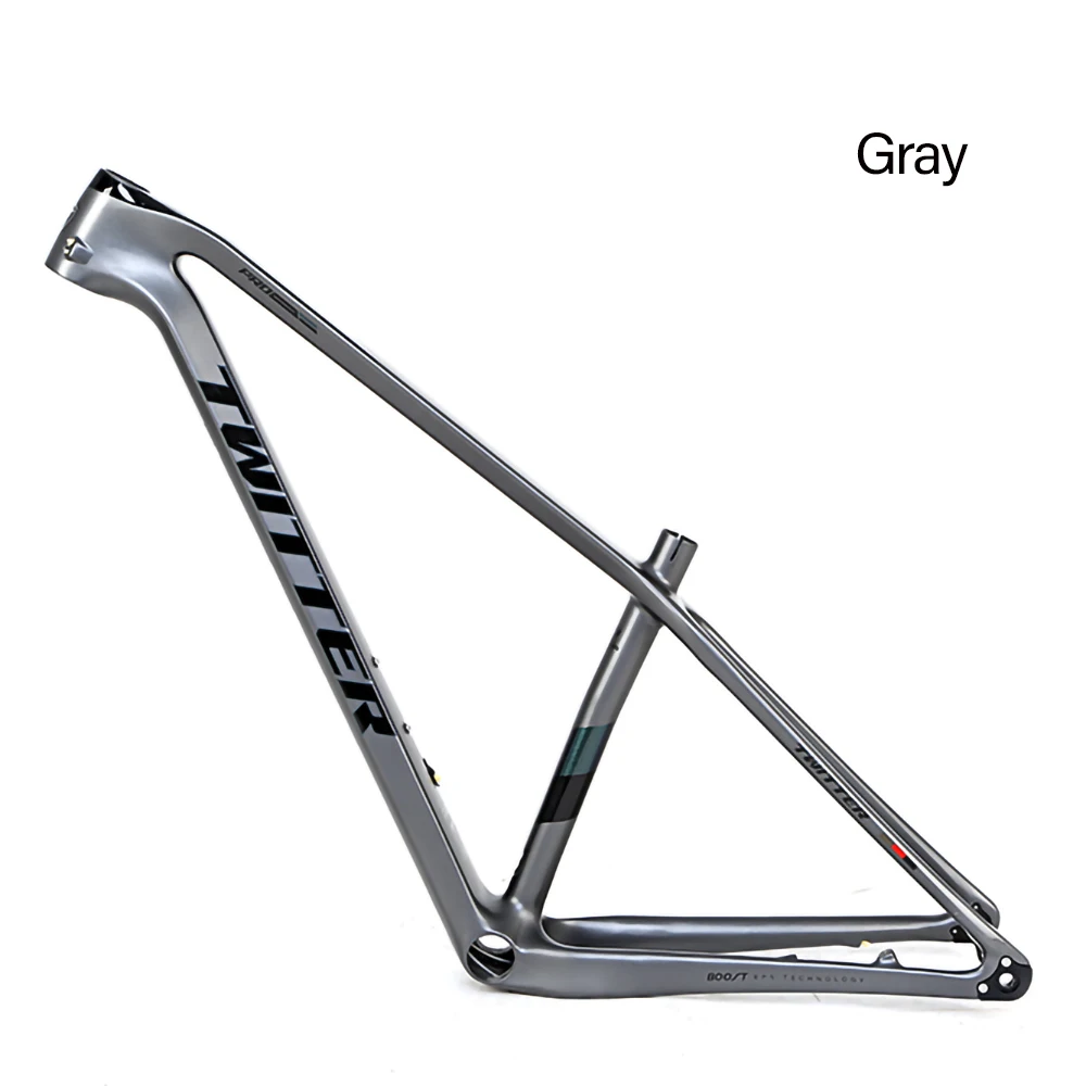 27.5/29ERTwitter Warrio Pro Carbon Fiber Mountain Rack Frame Barrel Shaft 148mm Boost Disc Brake Bike Frame Bicycle Parts