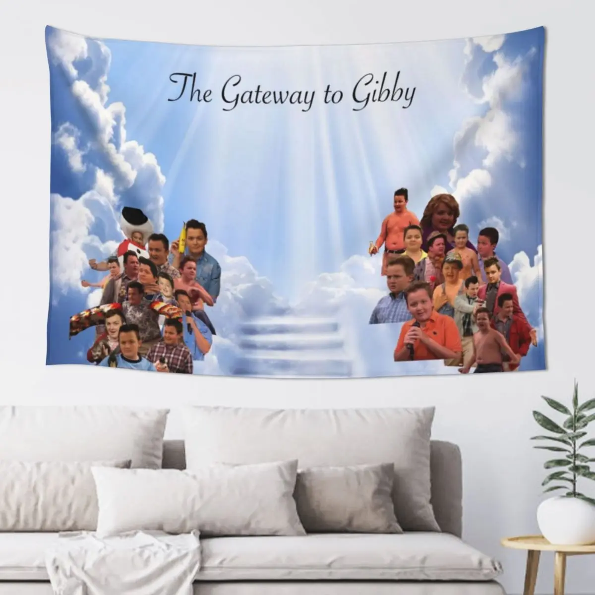 

Gibby Heaven - Icarly Tapestry Outdoor Decoration Room Decorations Aesthetics House Decoration Tapestry