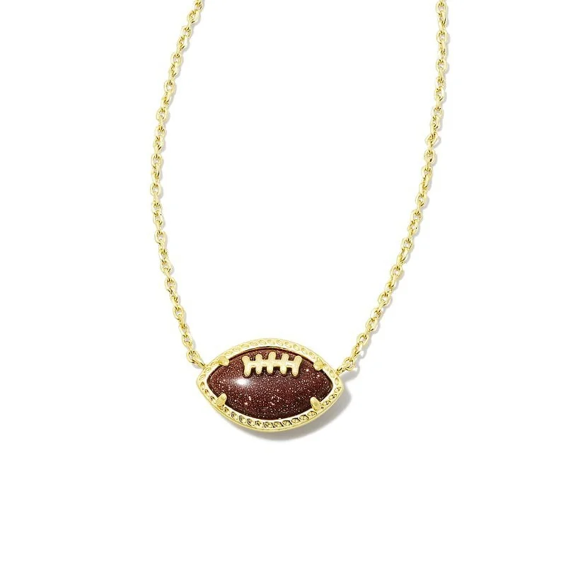 New Exquisite Fashion Football Football Fishbone Pendant Clavicle Chain Women'S Pendant Party Jewelry Accessories Gift