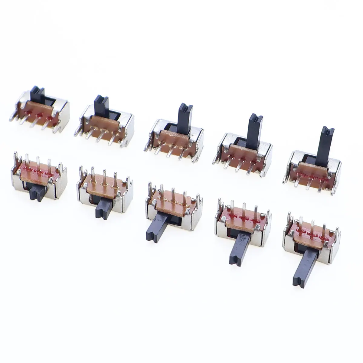 20/50/100/200 Stück SK12D07VG SK12D07 Kippschalter 3PIN PCB 1P2T EIN-AUS Griff Miniatur-Schiebeschalter Seitenknopf Höhe 2/3/5/6/7mm – Detail 8