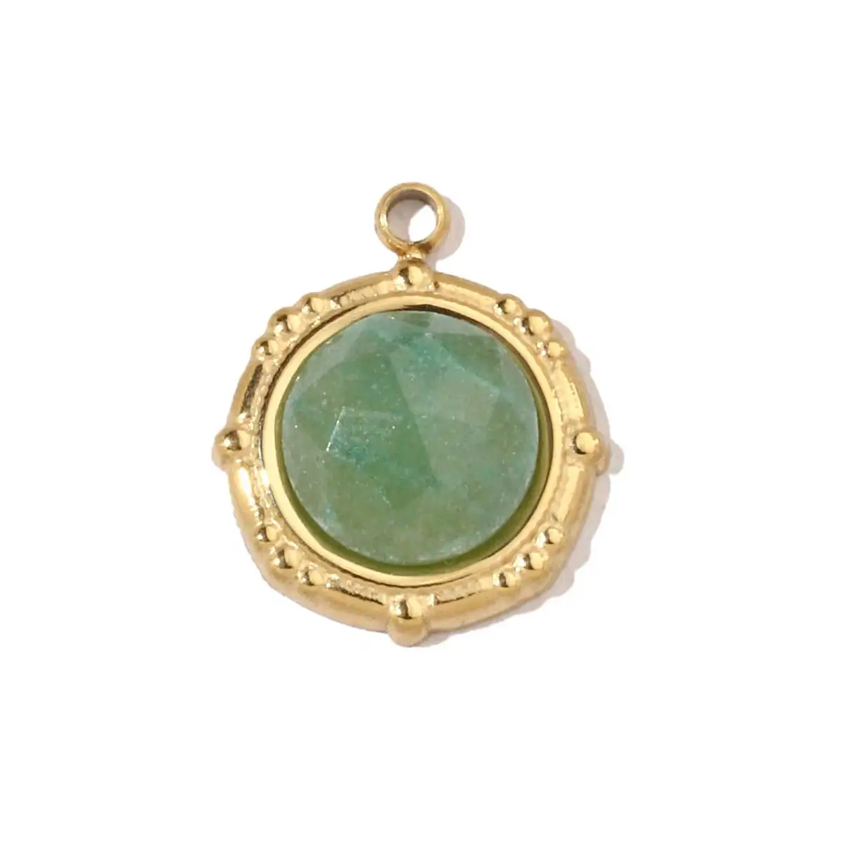 3 قطعة/الوحدة الفولاذ المقاوم للصدأ الشمس القلب سحر المعلقات الحجر الطبيعي DIY بها بنفسك صنع سوار قلادة المجوهرات