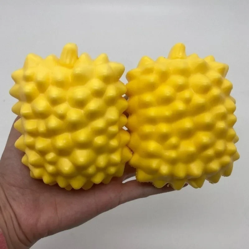 Crunchy Durian Squeeze Stress Ball Fruits Handmade Popping Sound Toy Decompression Fidget Building Block Squishy Vent