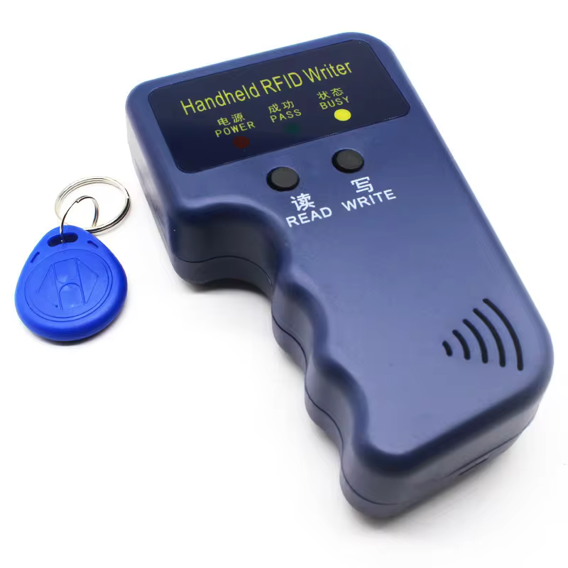 מכשיר נייד 125KHz EM4100 TK4100 RFID Copier Writer Duplicator Programmer Reader + 5 יחידות EM4305 T5577 מחדש ניתן לכתיבה ID Keyfobs Tags