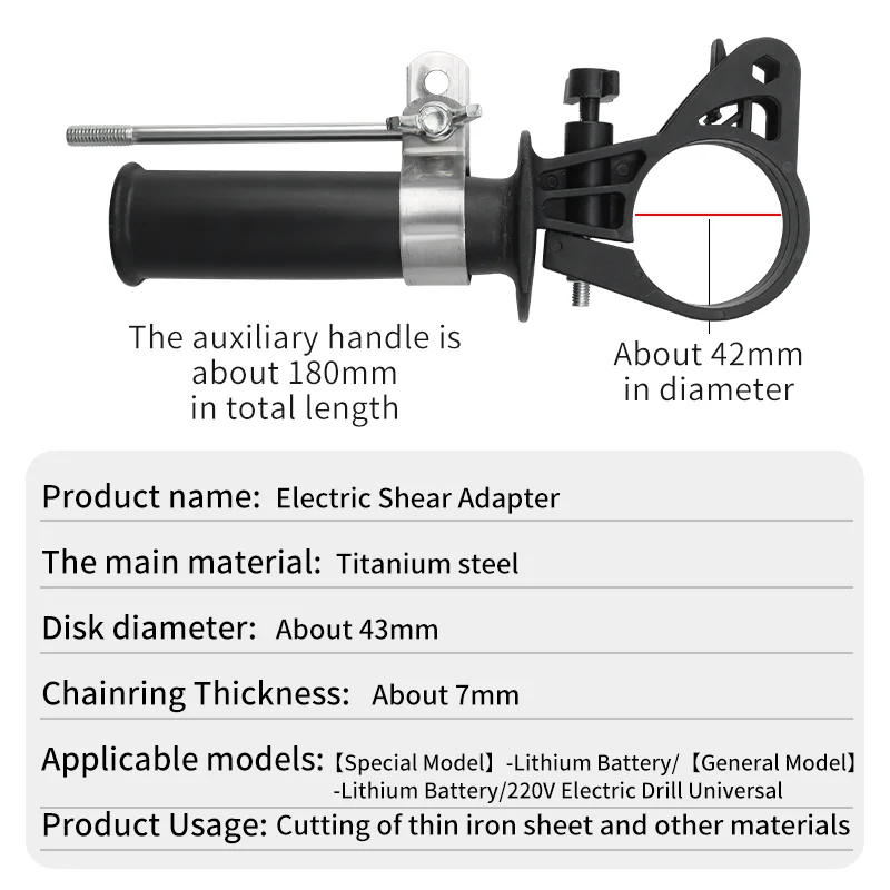 LUXIANZI Plate Cutter For Electric Drill Convert Shears Steel Alloy Plastic Iron Free Cutting Tool Nibbler Sheet Metal Cut