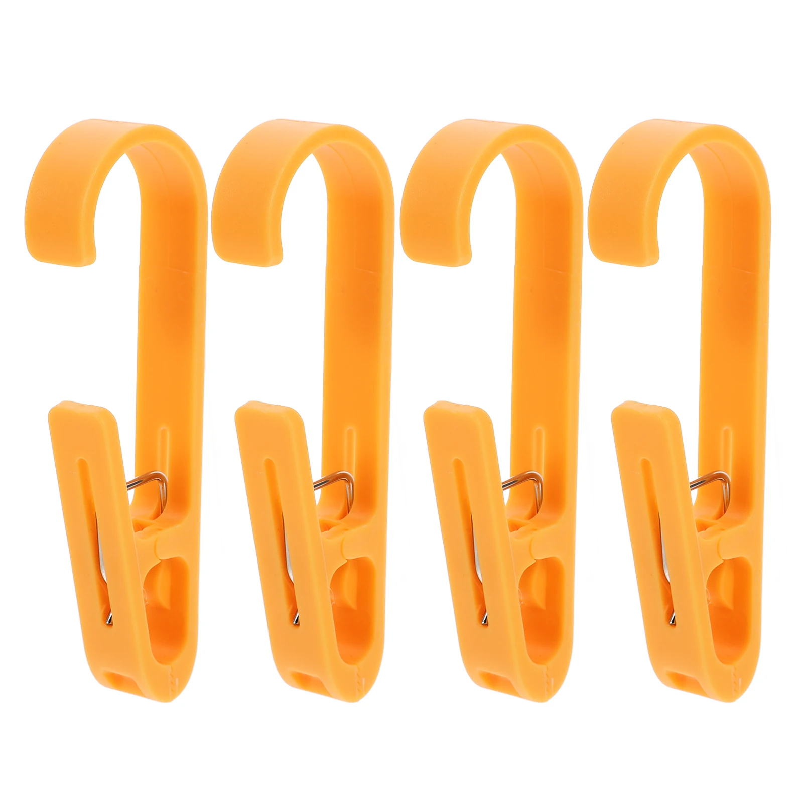 

4 Pcs Plastic Socks Hangers Hooks Clips for Clothespin Abs Material Closet Laundry Organizer
