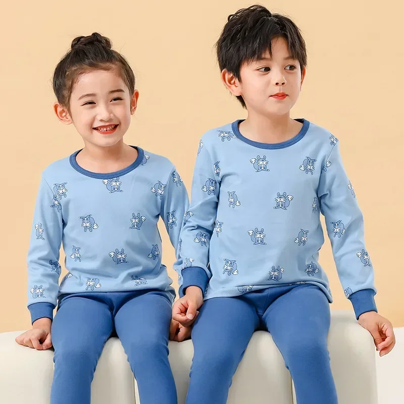 Pyjama Pak Meisjes Nachtkleding Slaappakken Kids T-Shirts Broek Kinderen Pyjama 100% Katoenen Tops Broek Homewear Pijama