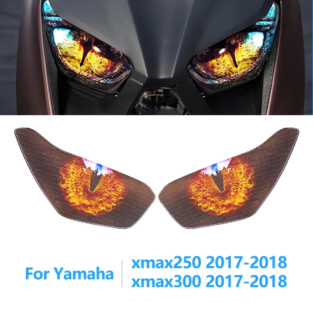 

Наклейки на защиту фар мотоцикла, аксессуары для Yamaha XMAX250 XMAX300 XMAX 250 300 2017-2018, наклейки на фары