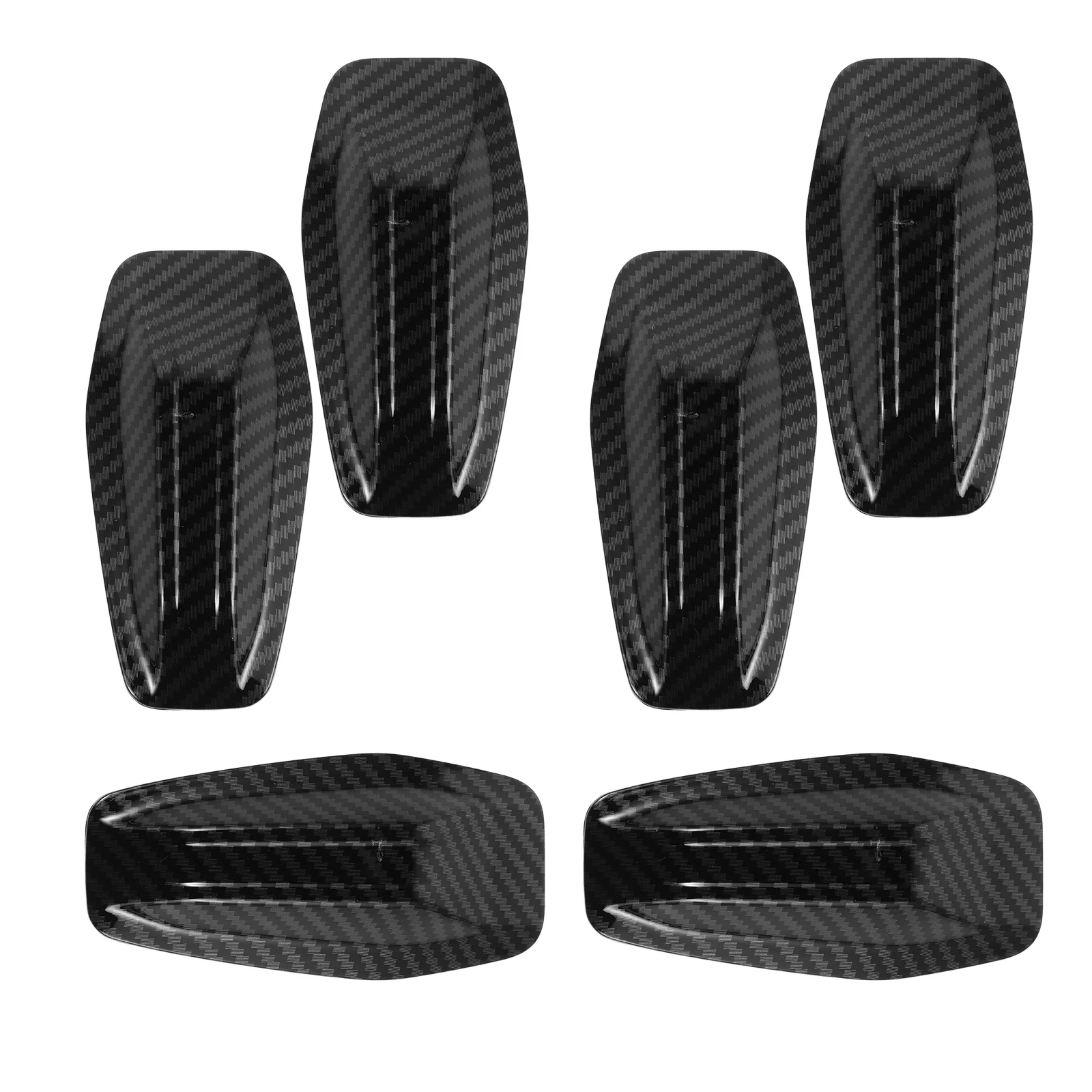 Couvercle d'antenne de toit de voiture en aileron de requin, 6 pièces, becquet de véhicule universel, mise à niveau, accessoire extérieur décoratif Durable pour automobile