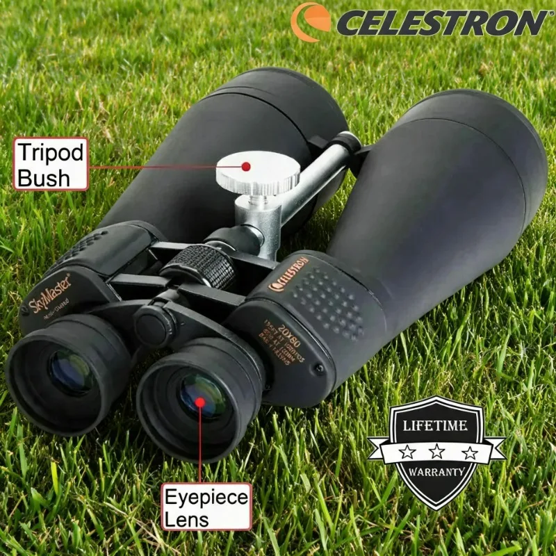 Celestron Professional SkyMaster 20x80 Binoculars Large Field of View BAK4 Porro Prisms for Terrestrial And Astronomical Use