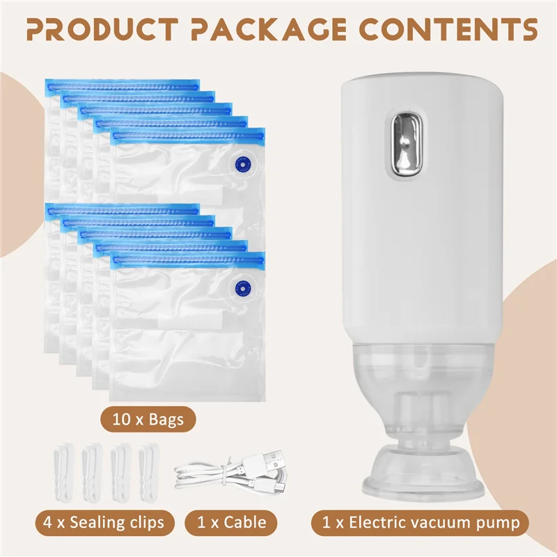 DN-Filament Storage Vacuum Bag Sealed Bags Electric Charge Pump For 3D Printer Filament Dryer