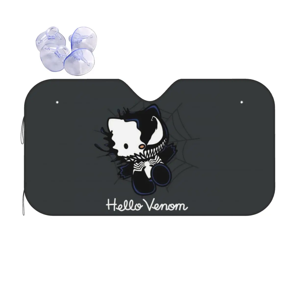 

Custom Hello Kitty - Venom Front Windshield Sun Shade Foldable Auto Sunshade for Car Truck SUV Visor Protector