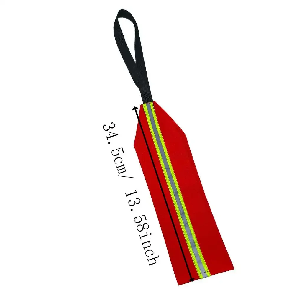 Safety Travel Flag for Kayak Canoe Red Warning Flag with Webbing for Kayak SUP Towing Canoes Truck Safety Accessories Kit