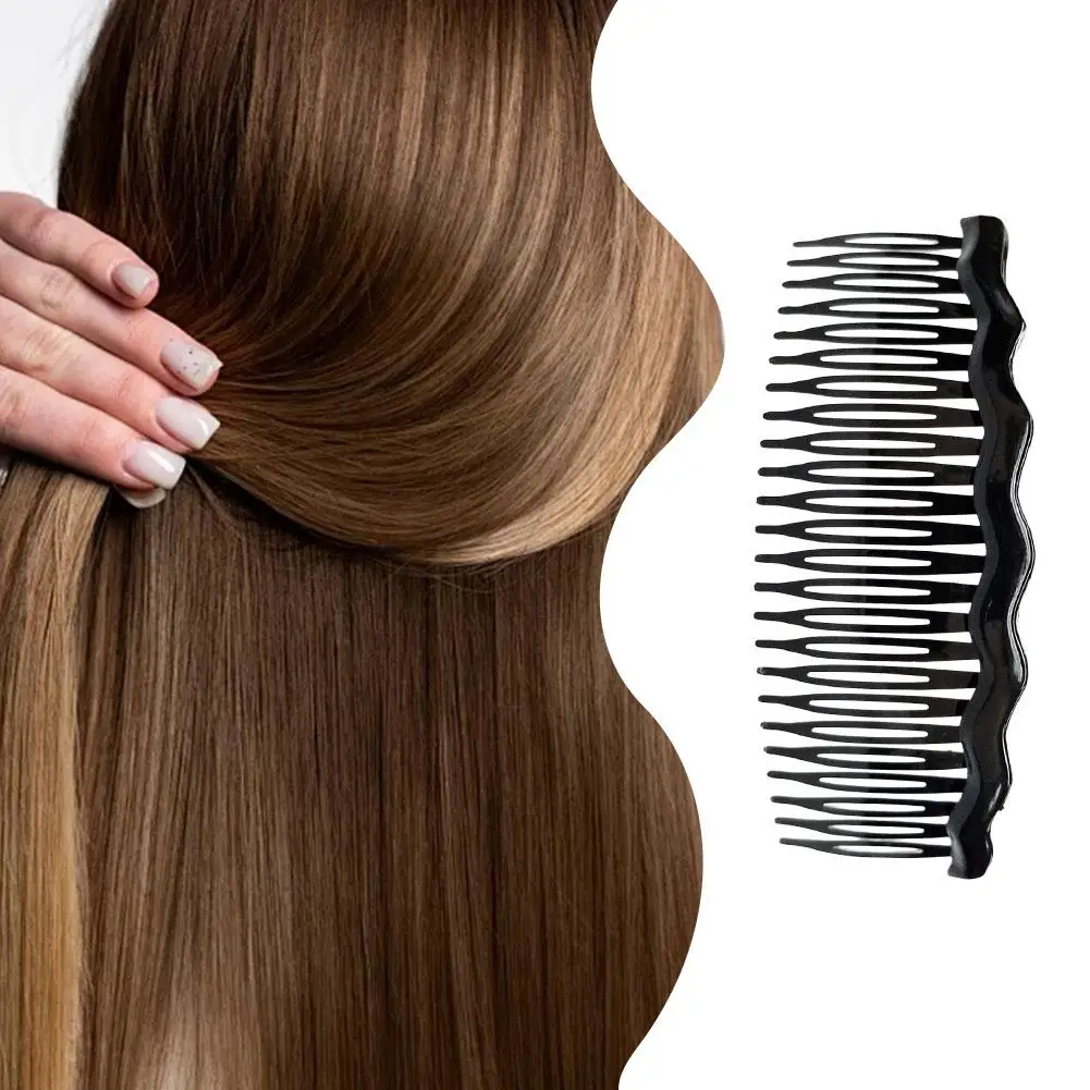 Kunststoff Kamm Finisher Welle Licht platte große Haarkamm vorne unsichtbare Stecker gebrochenes Haar Pony Finishing Haarnadel für Frauen