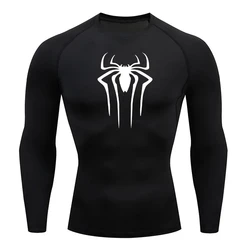 Gym Fitness Compression Men T Shirt Quick Dry Mens Running Tee Rashgard Jiu Jitsu Tight T-shirts Men Exercise Jerseys Training